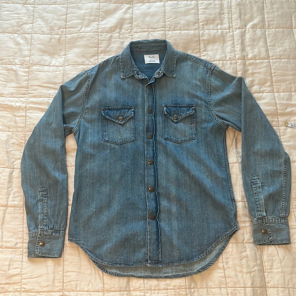 Billy Reid Shoals Denim Shirt - S